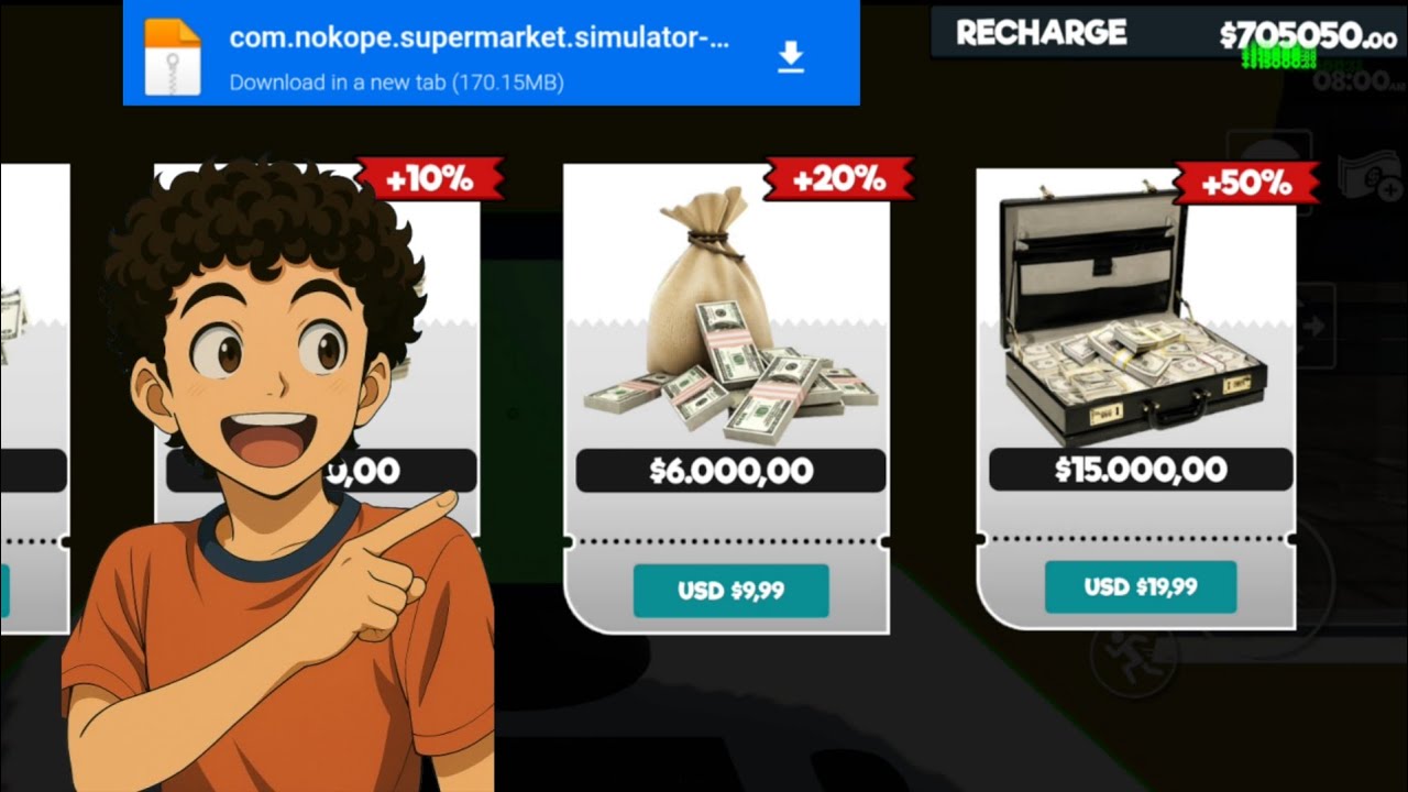 🛒SUPER UPDATE NO SUPERMARKET SIMULATOR MOBILE MOD MENU!🛒