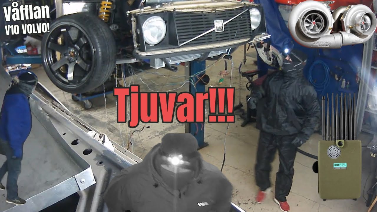 Inbrottet i mitt garage där dem stal det viktigaste från min mitt-motor Volvo 240!
