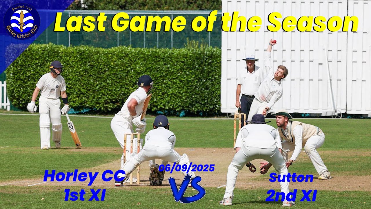 Our last game of 25 & it’s against top of the league! 4K Surrey Championship Cricket Horley v Sutton