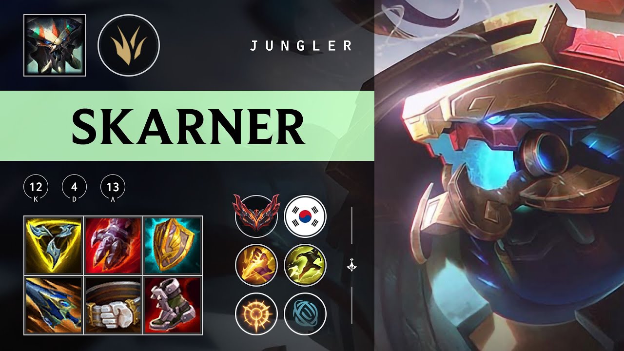 Skarner Jungle vs Qiyana - KR Grandmaster Patch 25.23