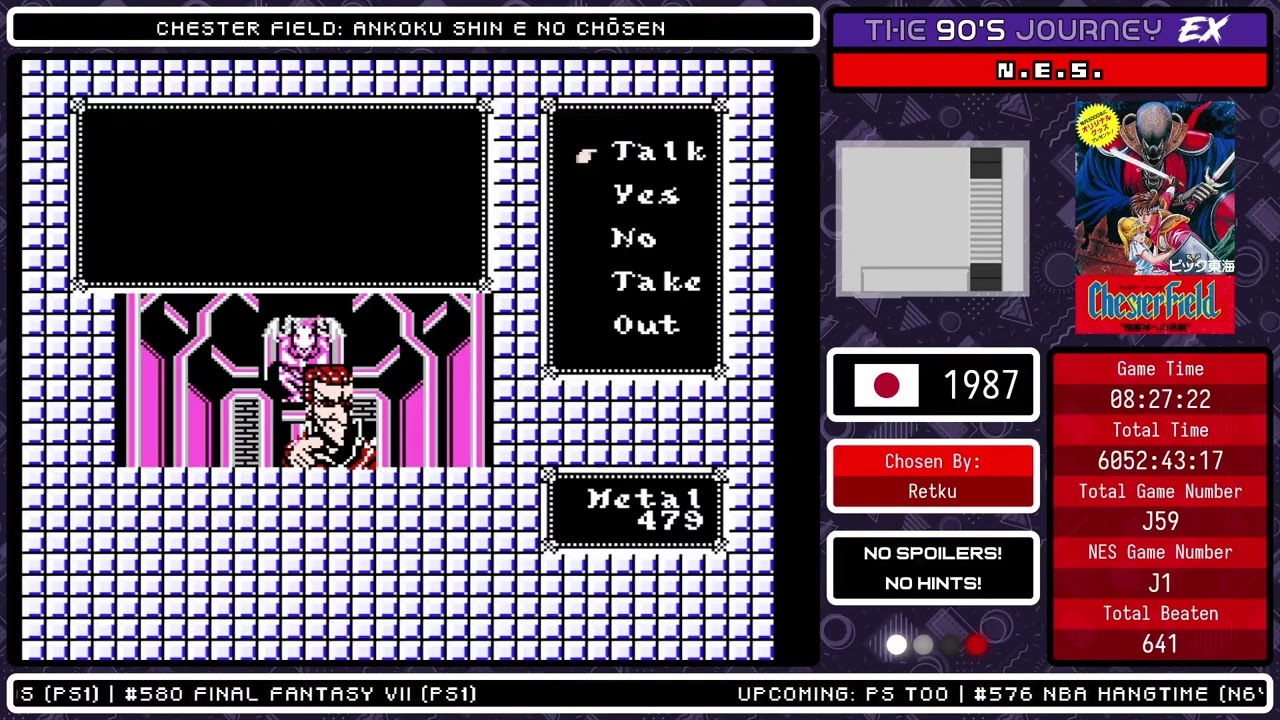 The 90's Journey EX - Game #J59: Chester Field: Ankoku Shin e no Chōsen (Part 3, NES)