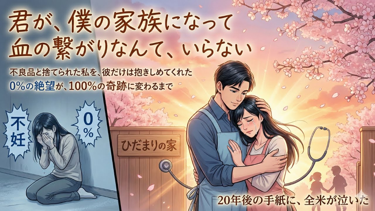 再婚した私に衝撃の奇跡が！「お前は不良品だ」夫に捨てられ心を閉ざした私。絶望の0%から100%の愛を見つけるまで…血の繋がりを超えた本当の家族の形に涙が止まらない。