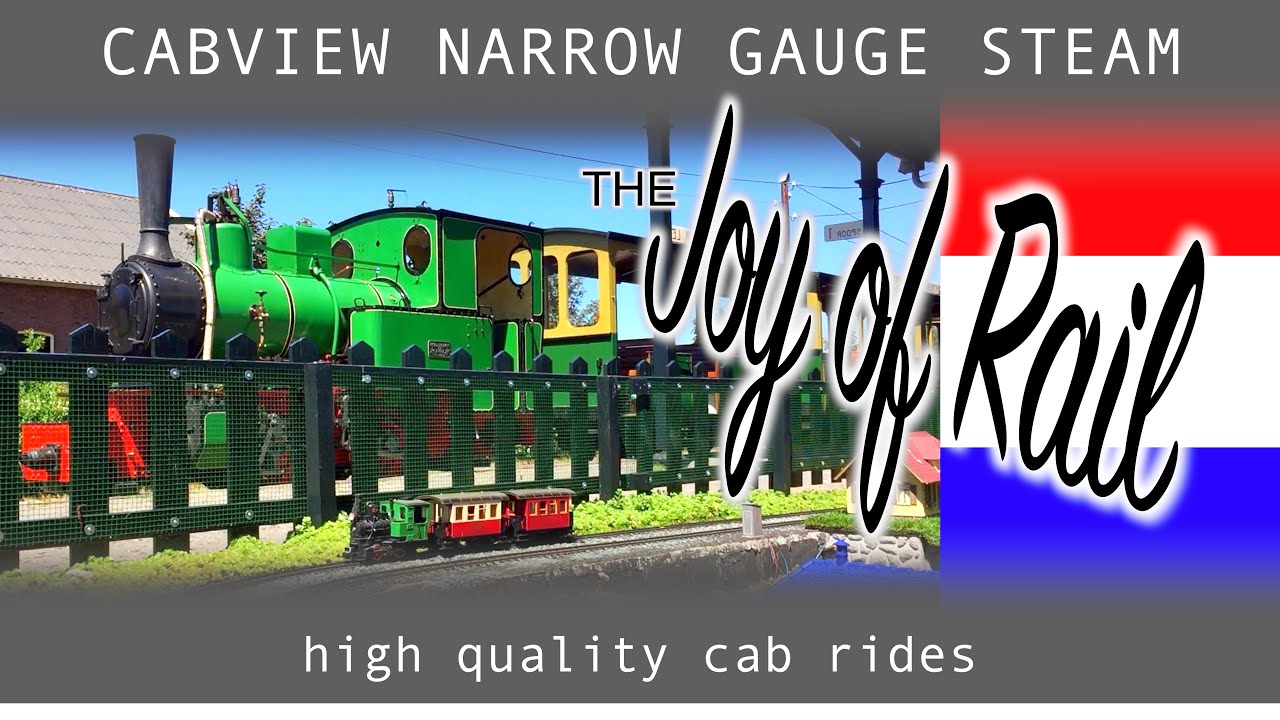 Stoomtrein Katwijk Leiden CABVIEW HOLLAND [NARROW GAUGE STEAM] Leiden 29jun 2019