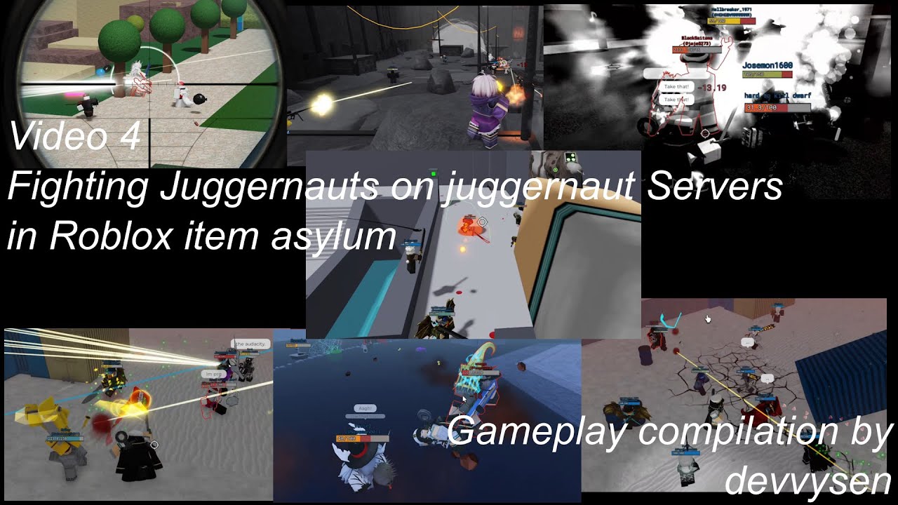 [4] Fighting Juggernauts on juggernaut Servers in item asylum - Roblox