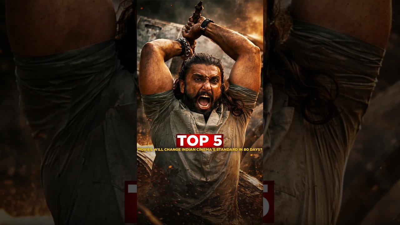 Next 80 Days = A New Era for Indian Cinema! Top 5 Movies 🔥😳 #dhurandhar2 #toxic #ranveersingh #yash
