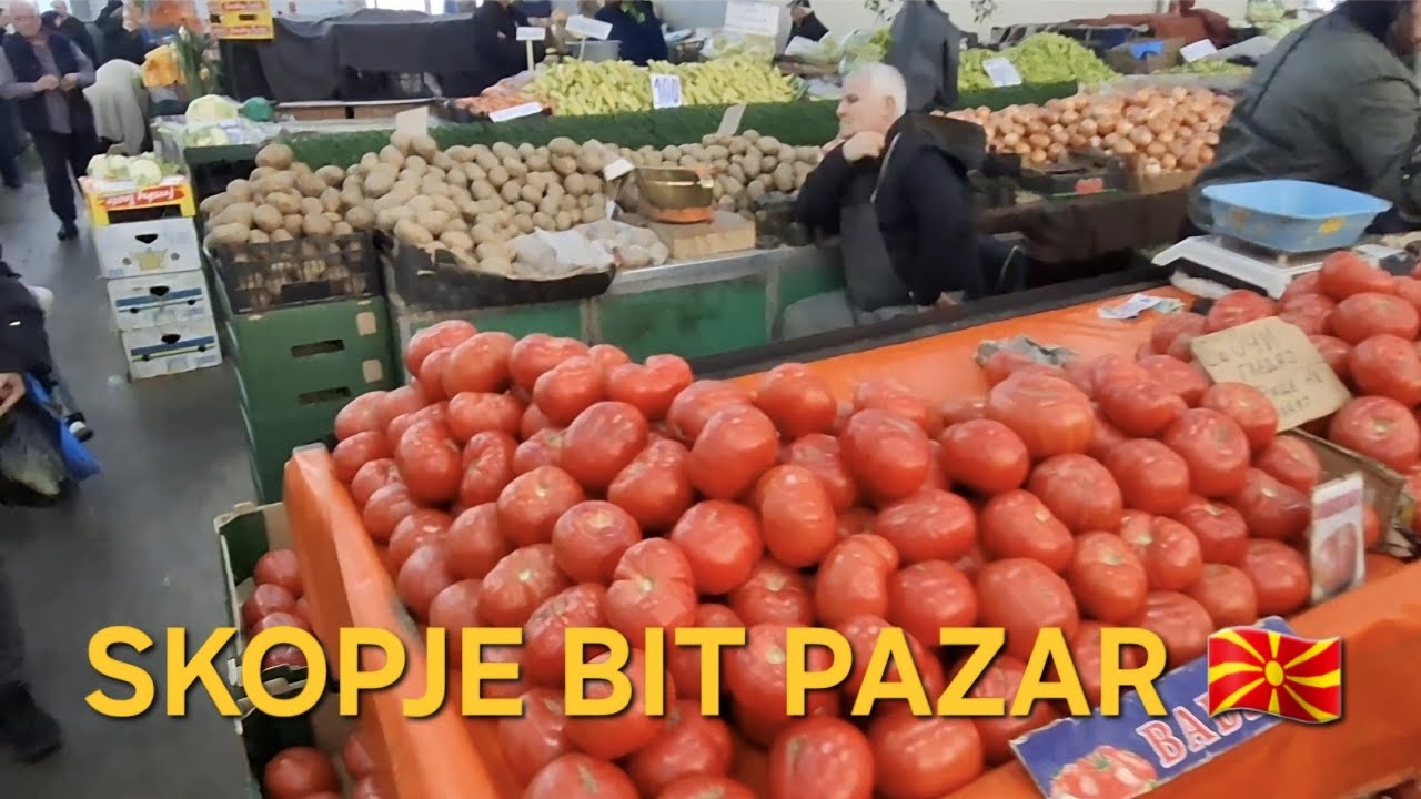 Зеленый рынок Скопье - Бит Пазар 🇲🇰