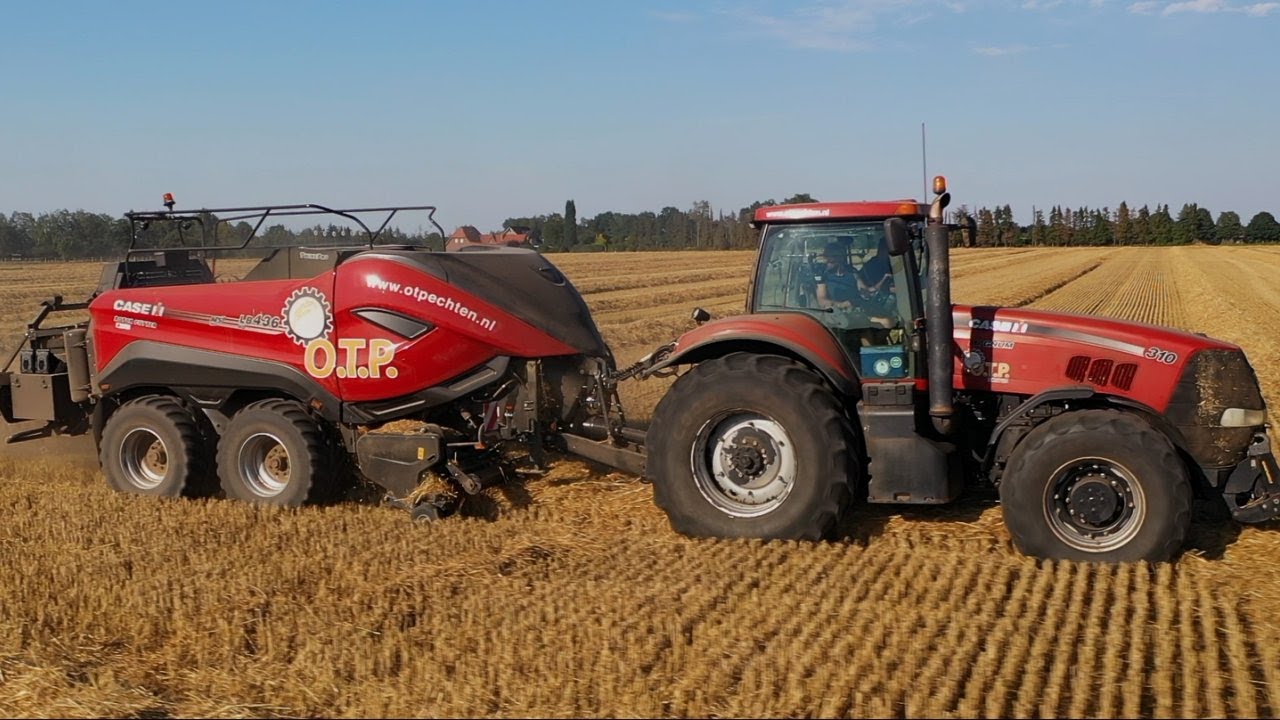 De nieuwe Case IH LB436 HD vierkante balenpers van O.T.P. Echten