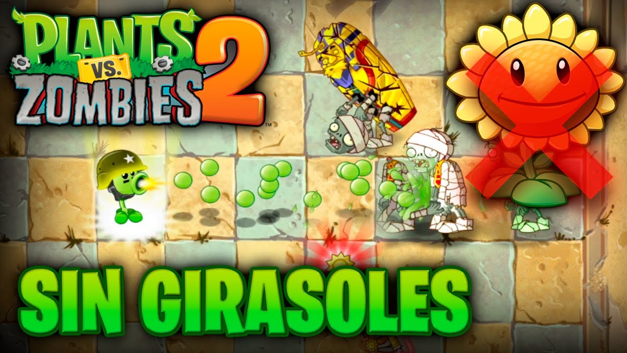 ¿Es posible terminar Plantas vs. Zombis 2 SIN GIRASOLES? (y Ningún Productor Solar)