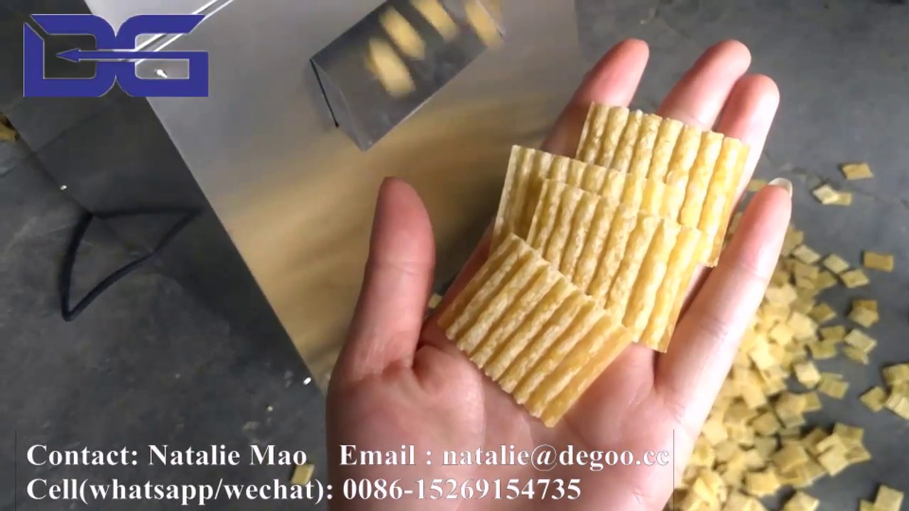 Corn puff wavy chips making machine corn chip extruder