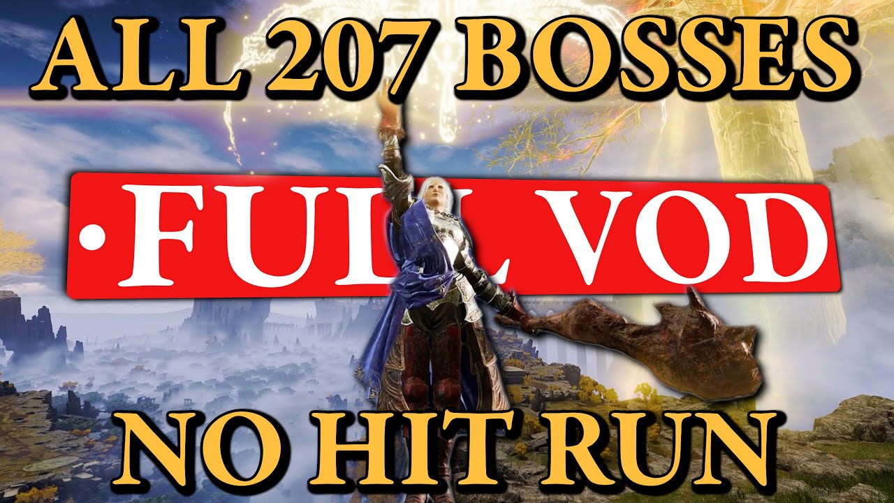 Elden Ring All 207 Bosses No Hit Run - FULL RUN