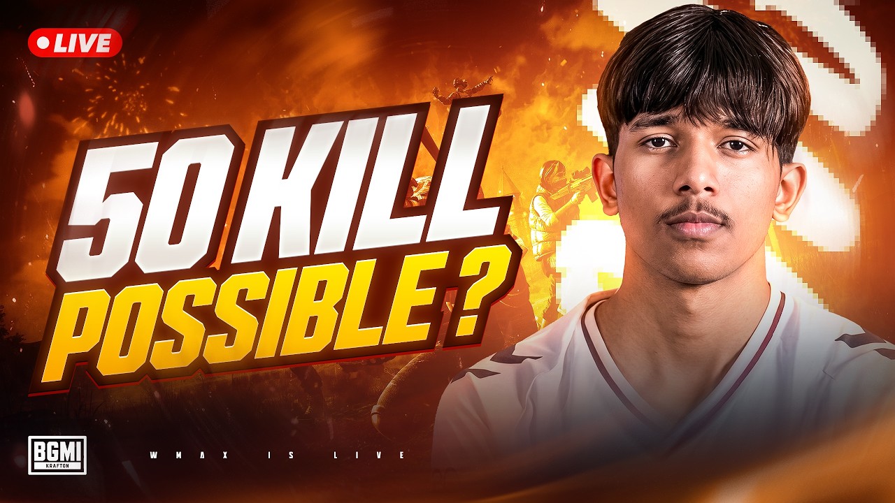 NEVER GIVE UP | HIGH KILL GAMEPLAY |  WMAX BGMI LIVE 🔴