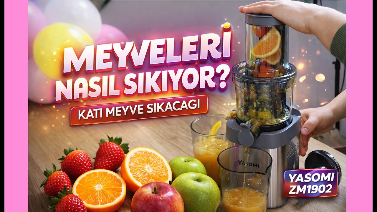 Yasomi Katı Meyve Sıkacağı İncelemesi | Posayı Ayrı, Suyu Ayrı Çıkarıyor! (ZM1902)