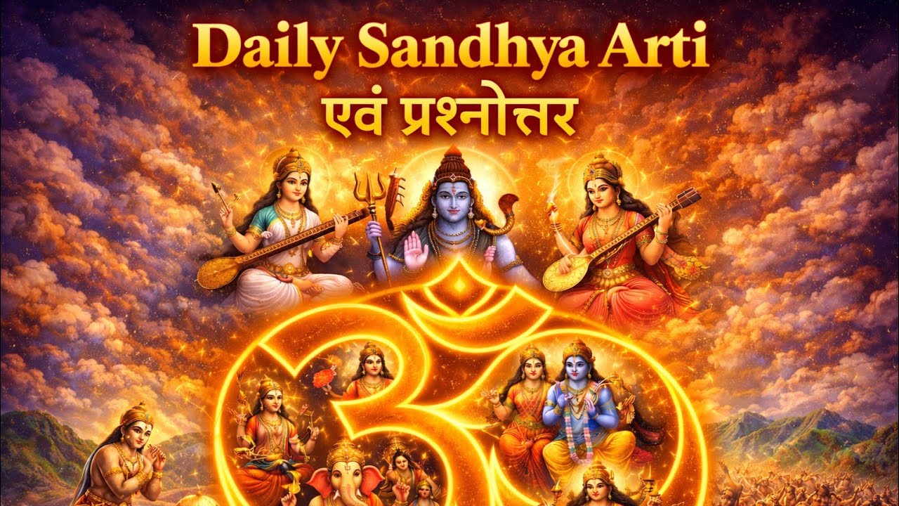 Live Sandhya Aarti 24.02.26, Hanuman Chalisa, Durga Chalisa, Kanakdhara , Shrisuktam