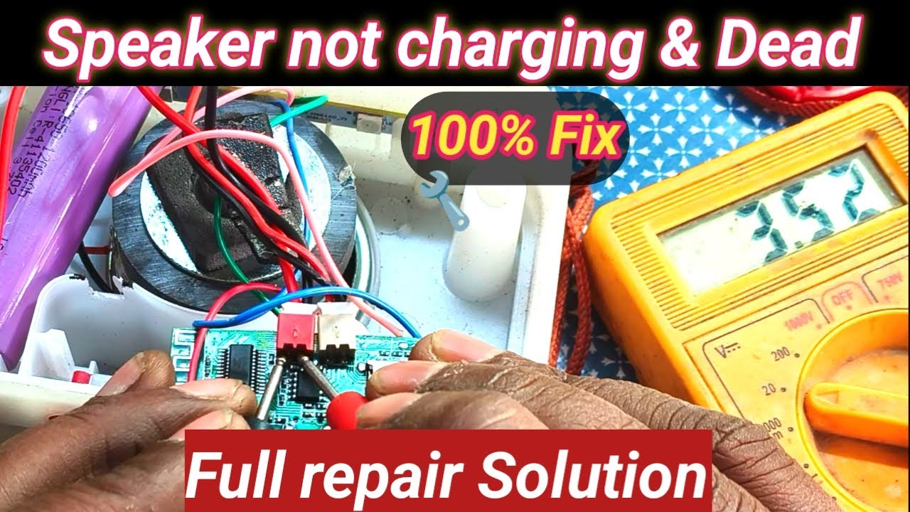 Bluetooth Speaker Charging Nahi Ho Raha & Dead Problem | 100% Fix Repair। खराब स्पीयर ठीक करना सीखे 