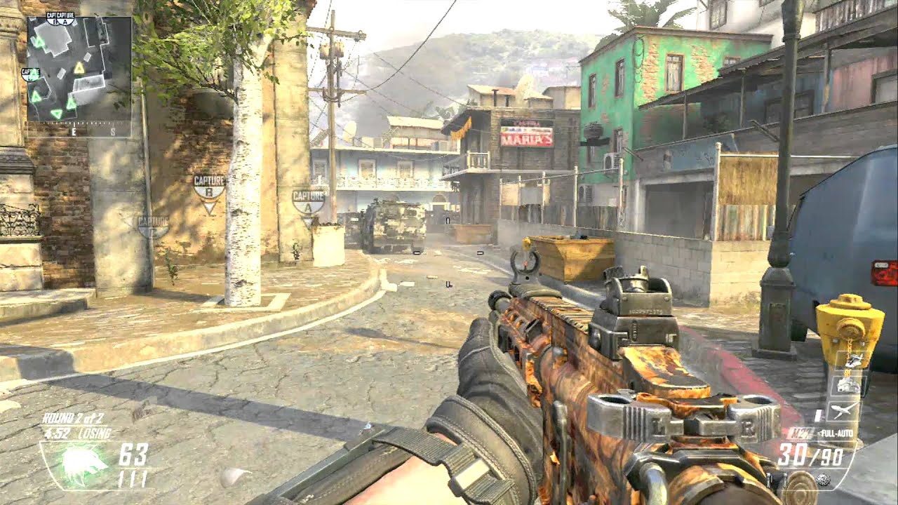 Call of Duty Black Ops 2 - Domination Gameplay on Slums (M27)