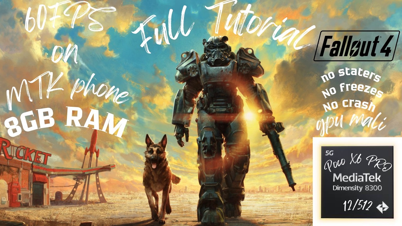 Poco X6 Pro - Fallout 4  - Full Tutorial -  For Gpu Mali -  8GB RAM - MTK Dimensity 8300