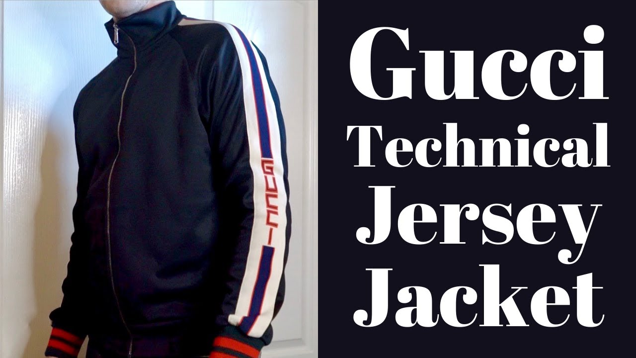 Gucci Technical Jersey Jacket Review & Try On (Jacquard Black Track)