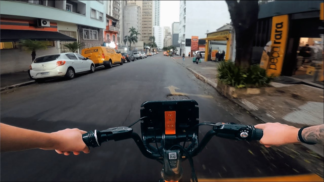 Fiz entregas com a laranjinha bike do itaú | Entregas de bike ifood