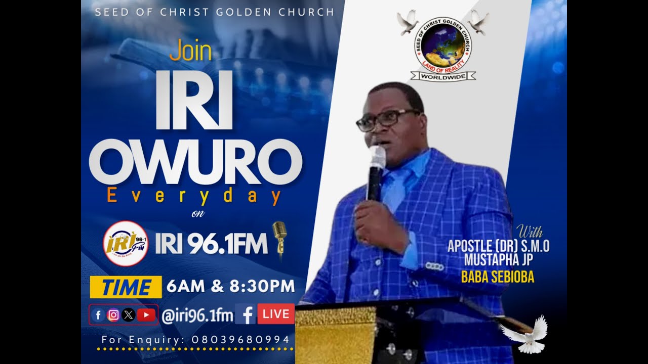 IRI OWURO with APOSTLE DR S.M.O MUSTAPHA J.P BABA SEBIOBA