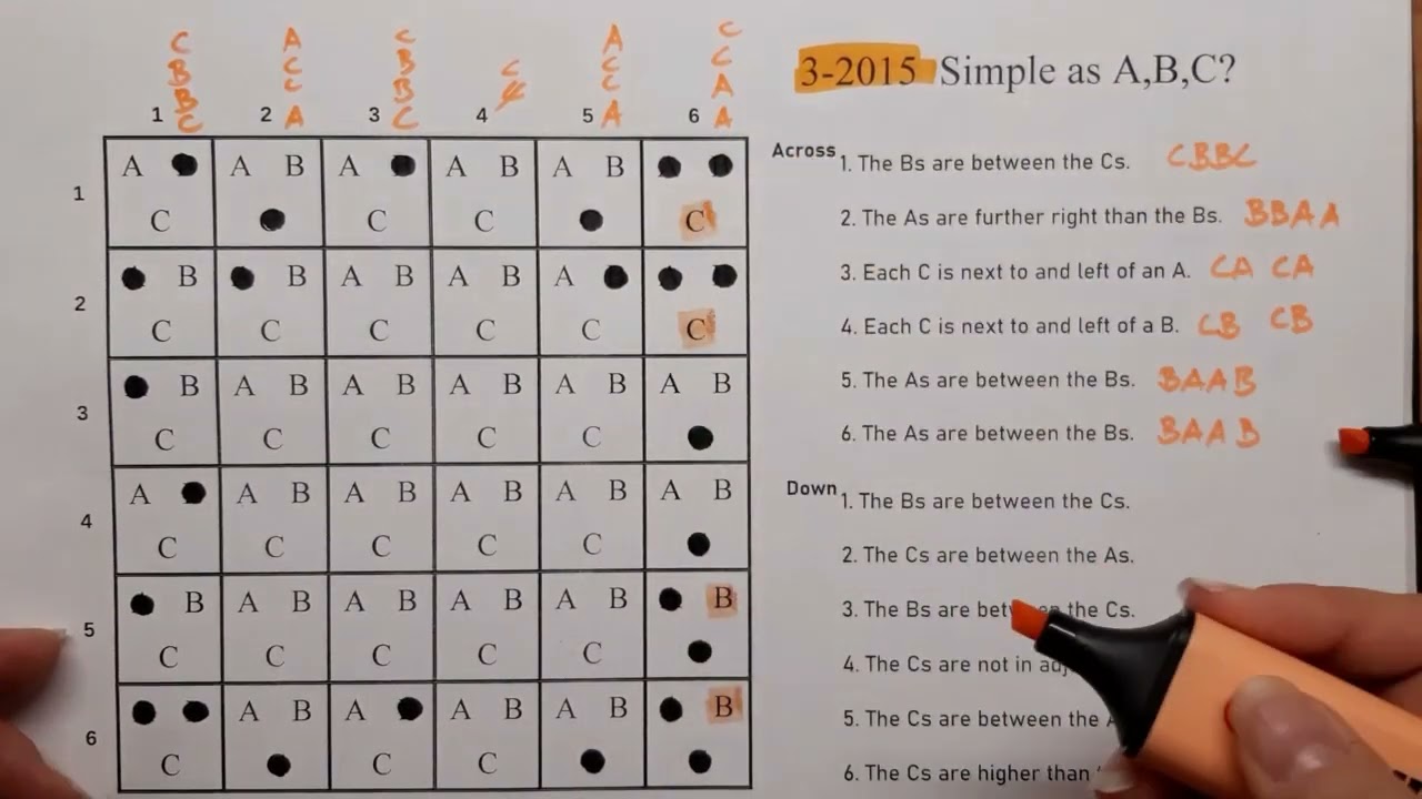 Cognitive Challenge with This SIMPLE AS A,B,C Puzzle (3-2015)