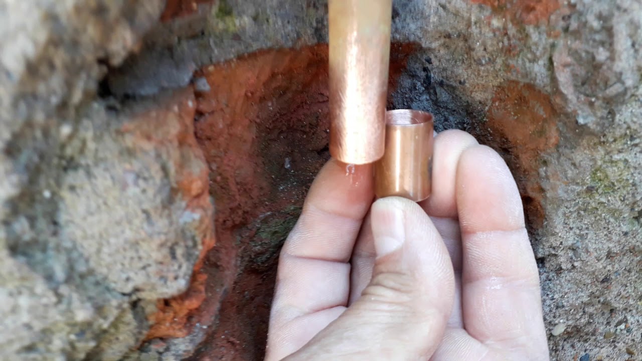 Como reparar una FUGA DE AGUA en tuberia de COBRE SULFATADA, de 1/2