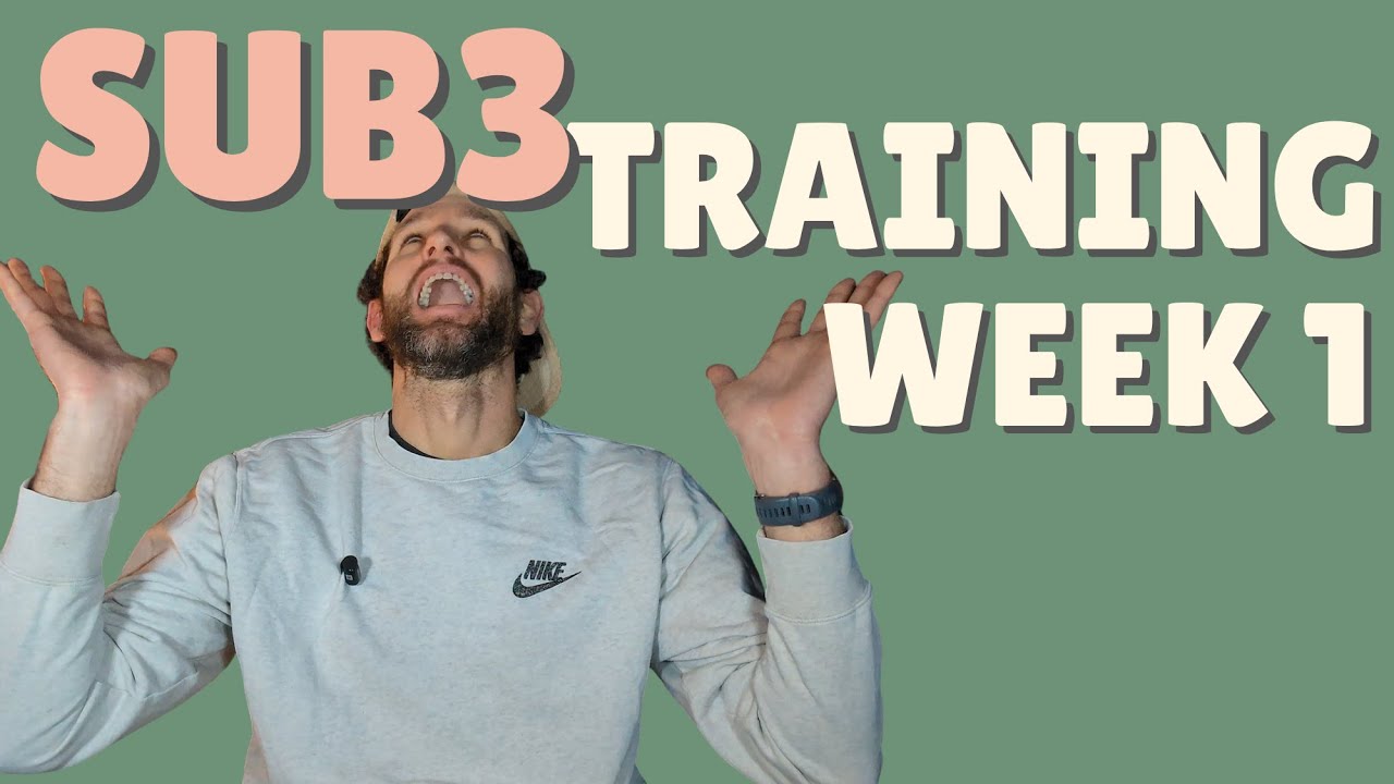 SUB 3 Marathon Training - WEEK 1 - Edinburgh Marathon Training