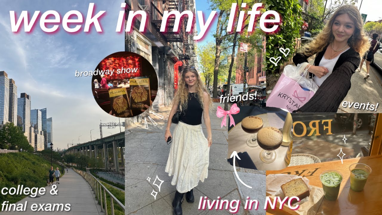 COLLEGE WEEK IN MY LIFE living in NYC 🌟 productive days in my life & last week of spring classes!!