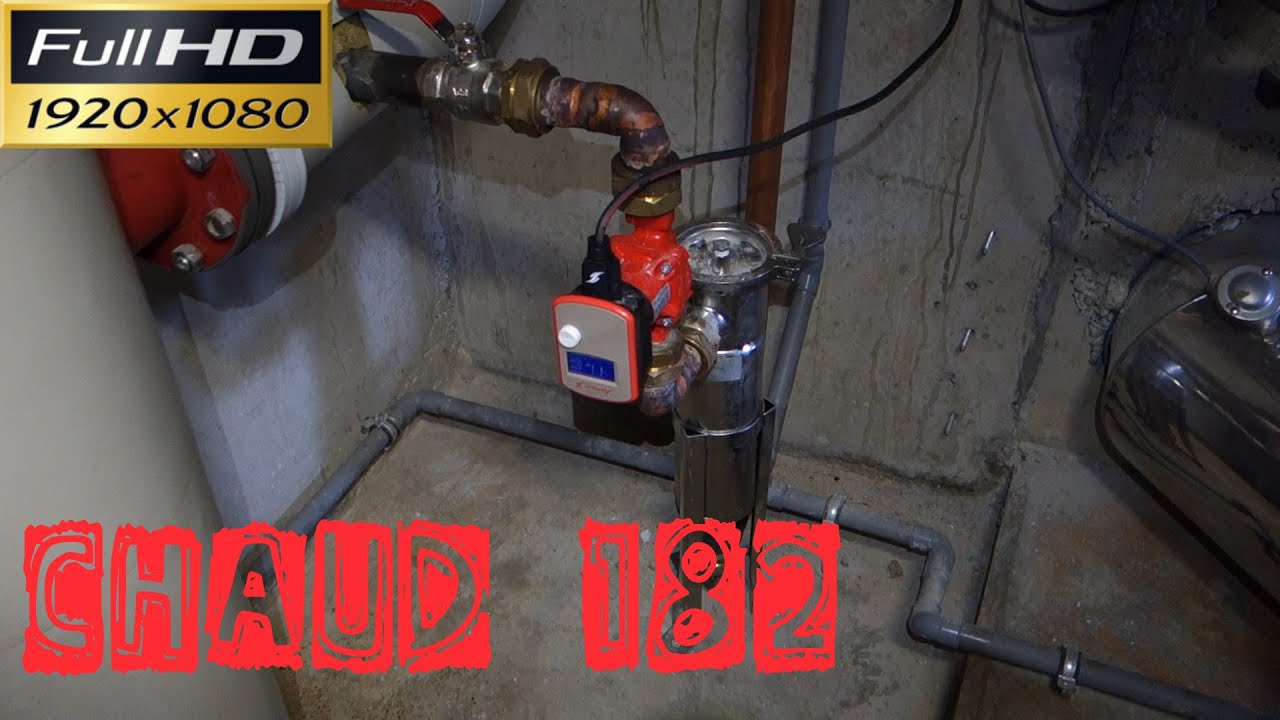 Chaud182-Le remplacement d'une poche d'un filtre à boue magnétique-désemboueur magnétique-chaufferie