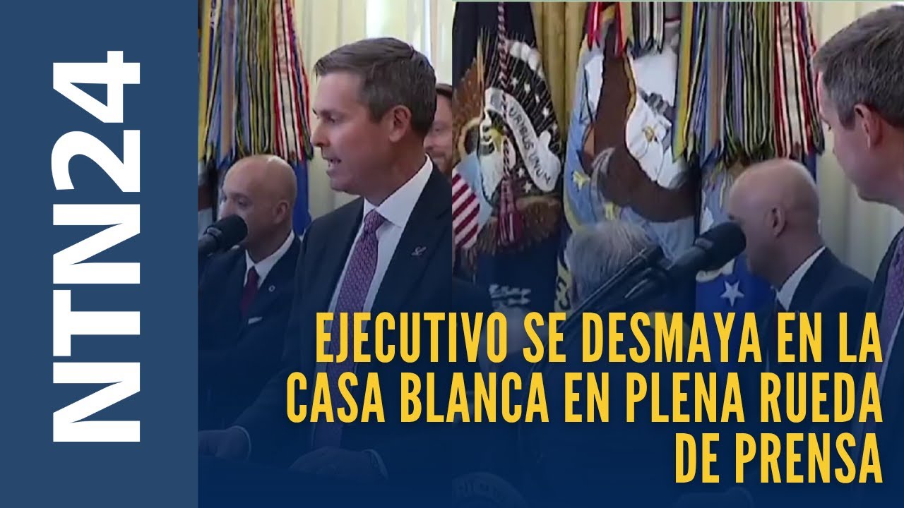 Emergencia en la Casa Blanca tras el desmayo de un ejecutivo en plena rueda de prensa