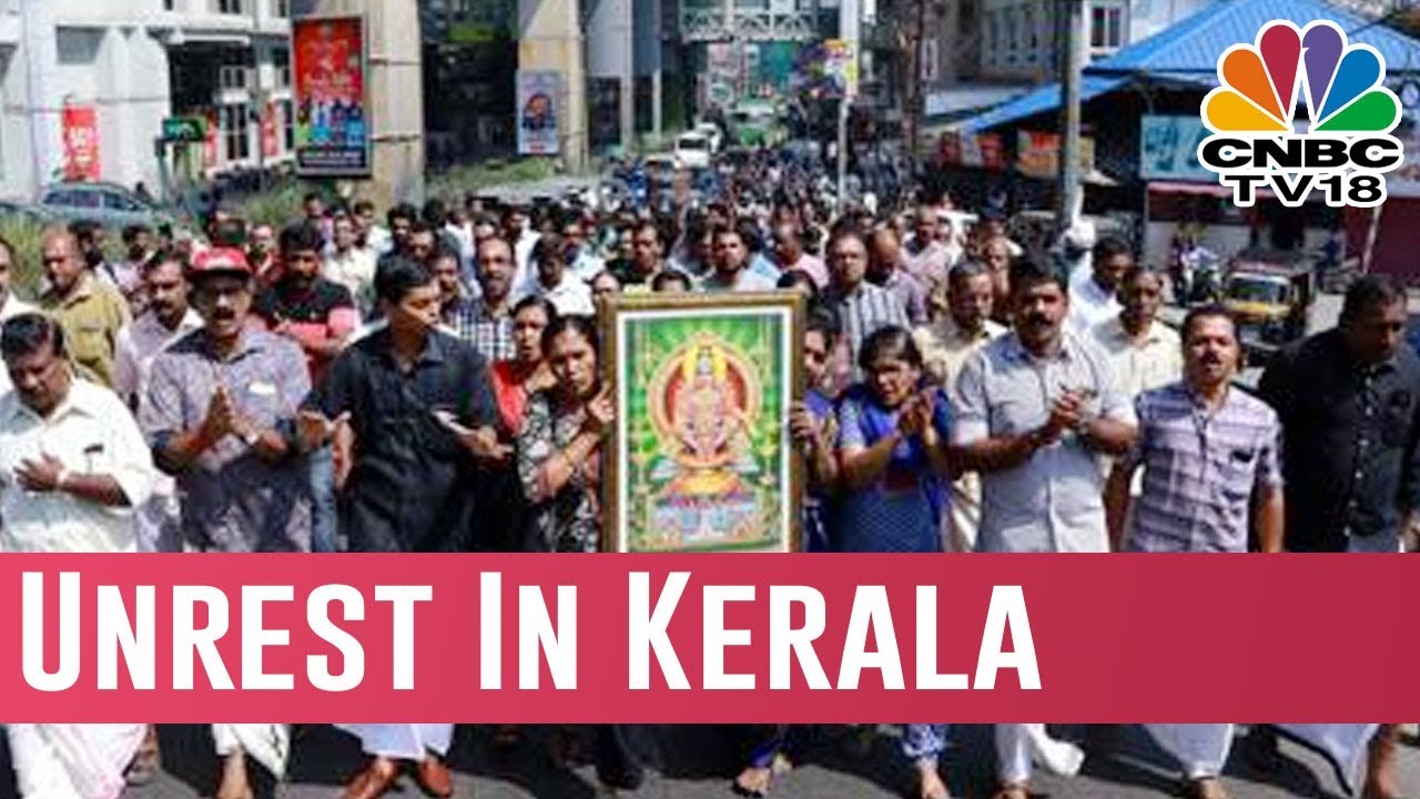 Massive Protests In Kerala Over Women's Entry Into Sabarimala
