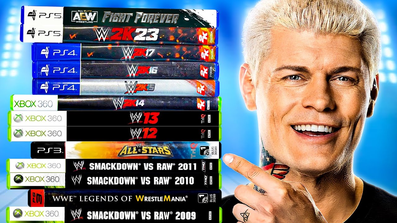Hitting a Cross Rhodes in Every WWE Game!