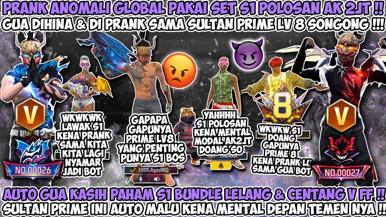 PRANK ANOMALI GLOBAL PAKAI SET S1 POLOSAN GUA DI PRANK & DIHINA SAMA SULTAN PRIME 8 AUTO KASIH PAHAM
