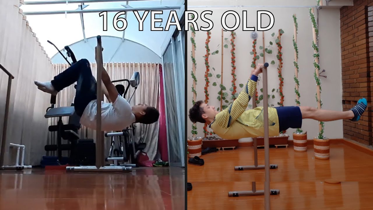 My front lever progression / 16 years old / Bogotá - Colombia