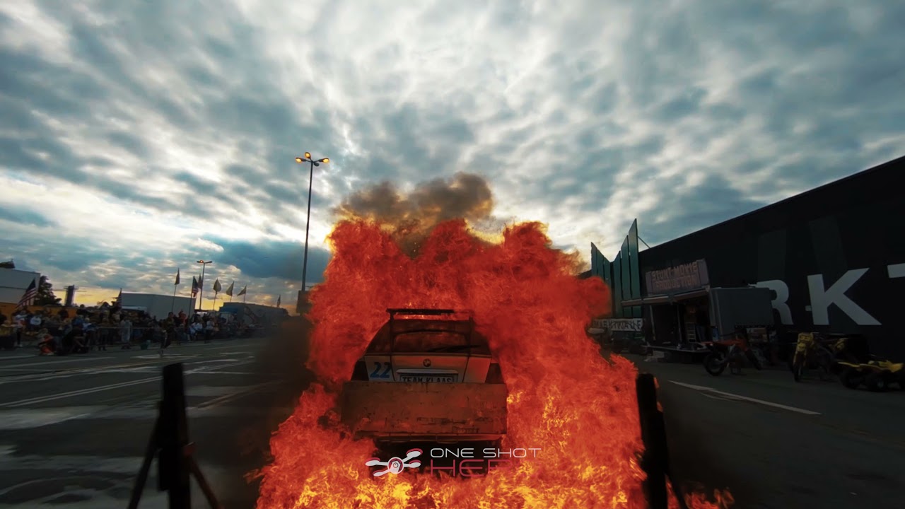Stuntshow with Monstertrucks