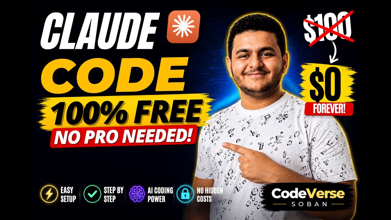 Claude Code 100% FREE Setup | No Pro Needed! Complete Guide 2026