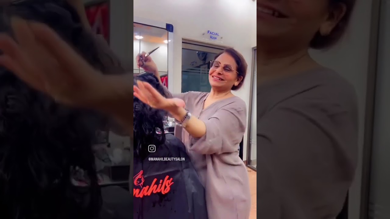 Hair Cutting By manahilbeautysalon #youtubeshorts #hairstyle #cuttinghair #haircutting #hairsalon