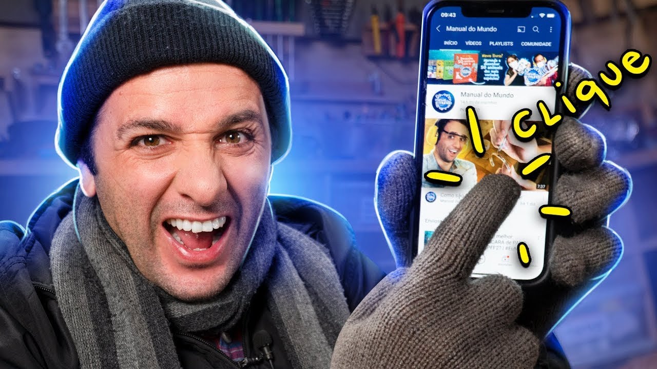 COMO usar CELULAR com LUVAS