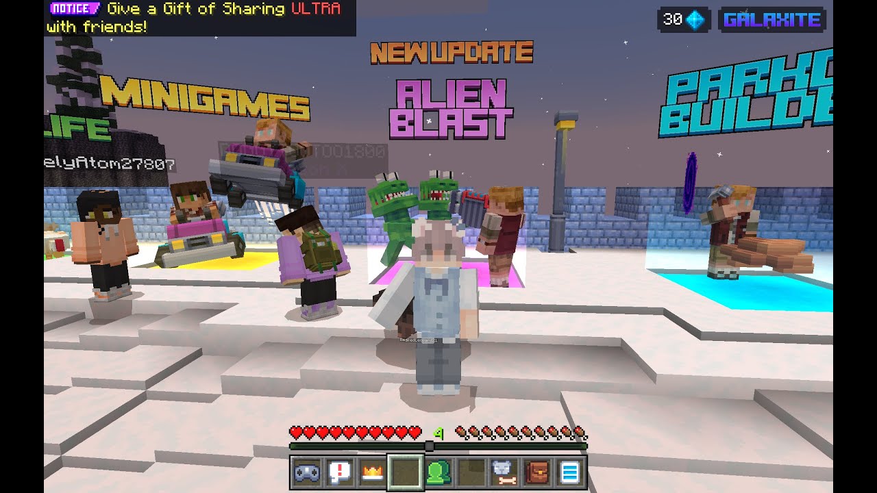 Blasting Aliens on Galaxite 👽💥 | Alien Blast (Minecraft Bedrock)