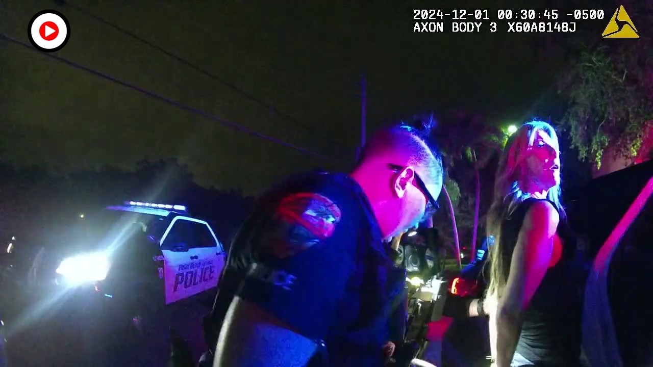 Adult Female Driver Refuses Commands During Traffic Stop - Doesn't End Well