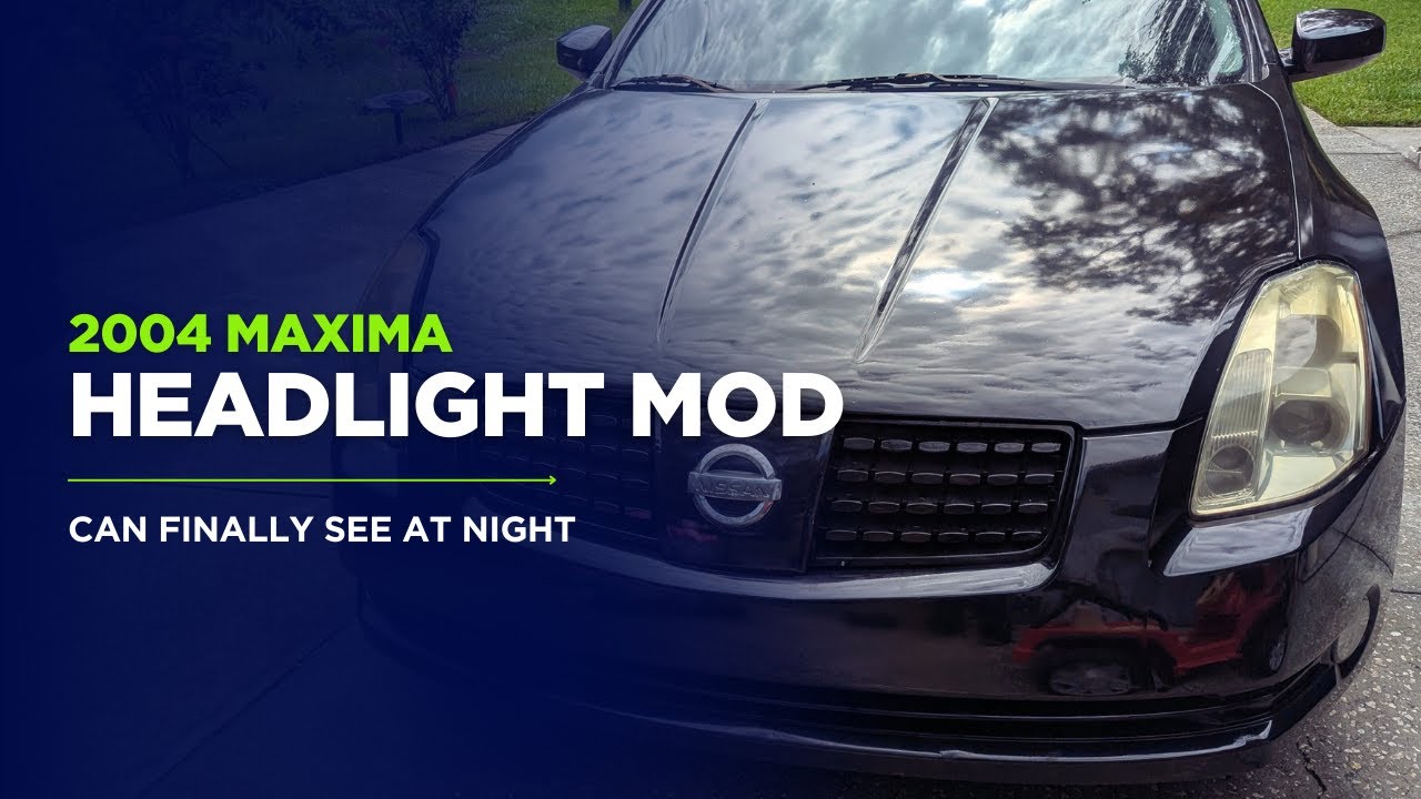 2004 Nissan Maxima – Headlight Restoration (Night Visibility Fix)