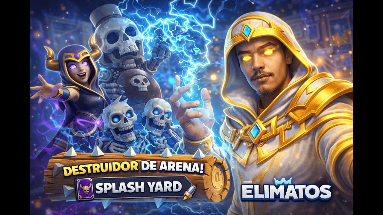 🔥 JOGANDO DE SPLASH YARD! O DECK MAIS CHATO DO CLASH ROYALE 💀⚡