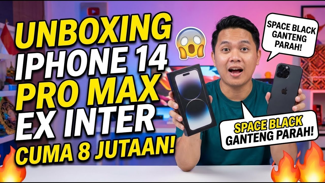 Gila! iPhone 14 Pro Max Ex-Inter Cuma Seharga Ini? Unboxing & Full Review-Test Sinyal