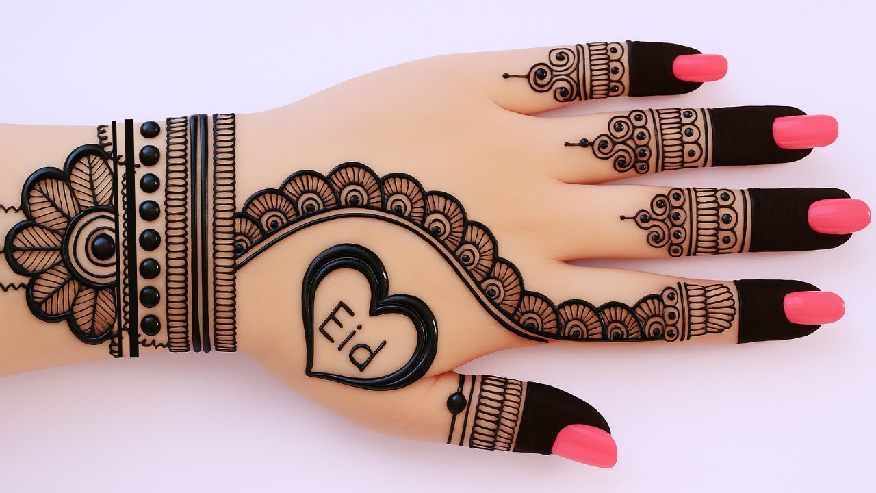 New Eid special Heart mehndi design | arabic mehndi | simple mehandi design | mehndi design |#mehndi