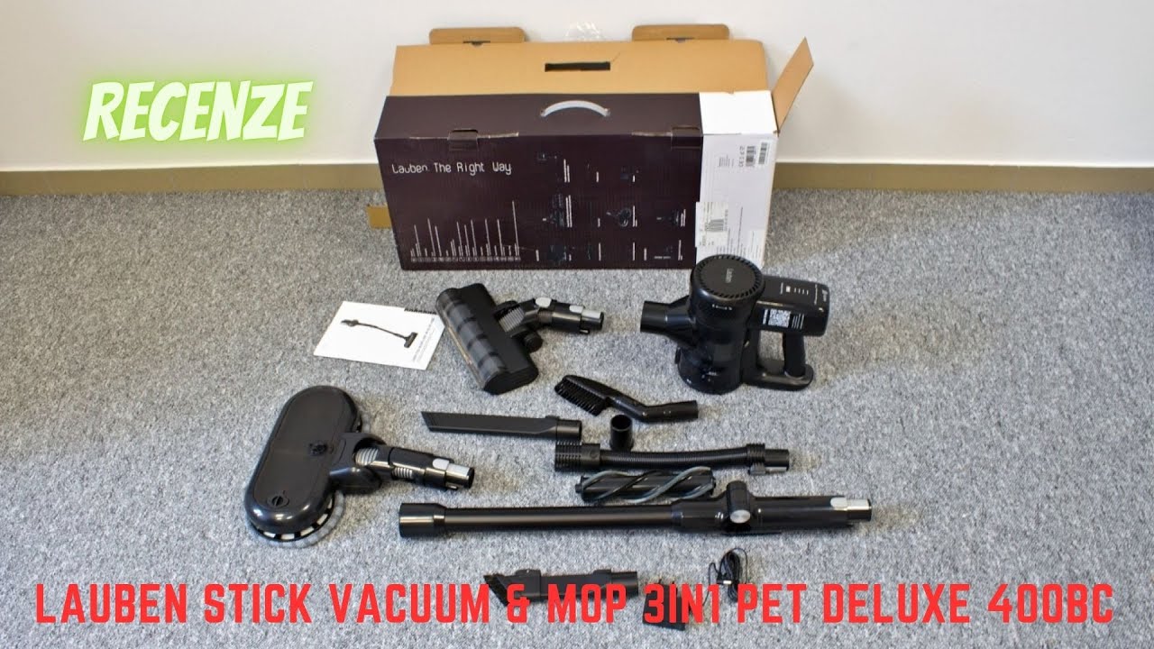 Recenze tyčového vysavače Lauben Stick Vacuum & Mop 3in1 Pet Deluxe 400BC