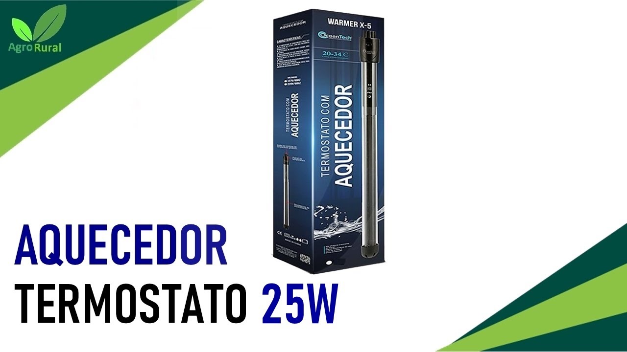 Aquecedor Termostato 25W Ocean Tech [Unboxing] + Dicas de Instalação
