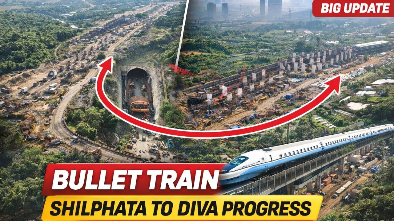 Bullet train work begins at shilfata to diva