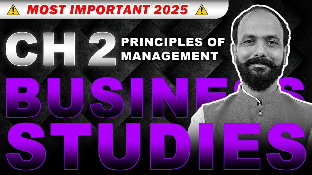 Class 12 Business Studies Ch 2 Principals of Management For MP Board 2025