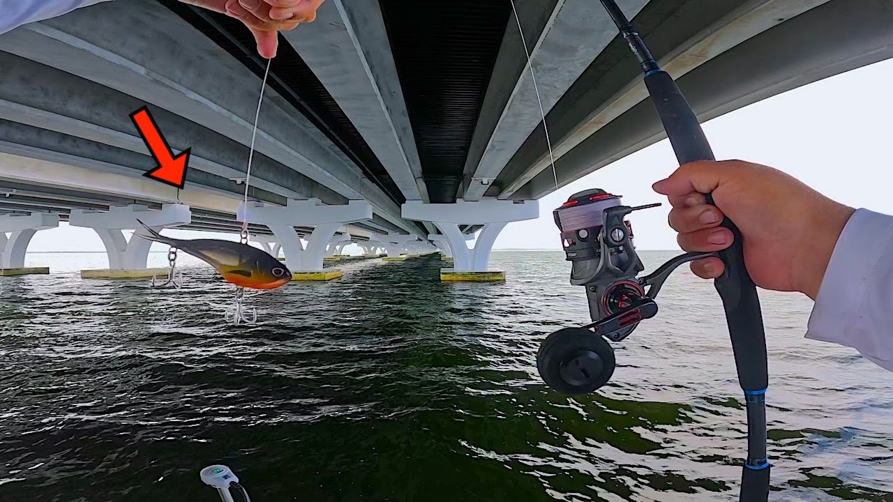 Fishing under HUGE! BRIDGES and DEEP! INLETS in PENSACOLA Bay! [Multiple Species]