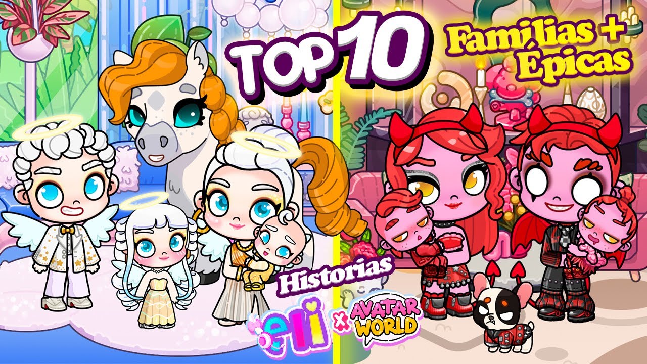 HISTORIAS de las 10 Mejores FAMILIAS de Avatar World 📖 TOP 10 de las Familias más épicas de Pazu ⭐️ 