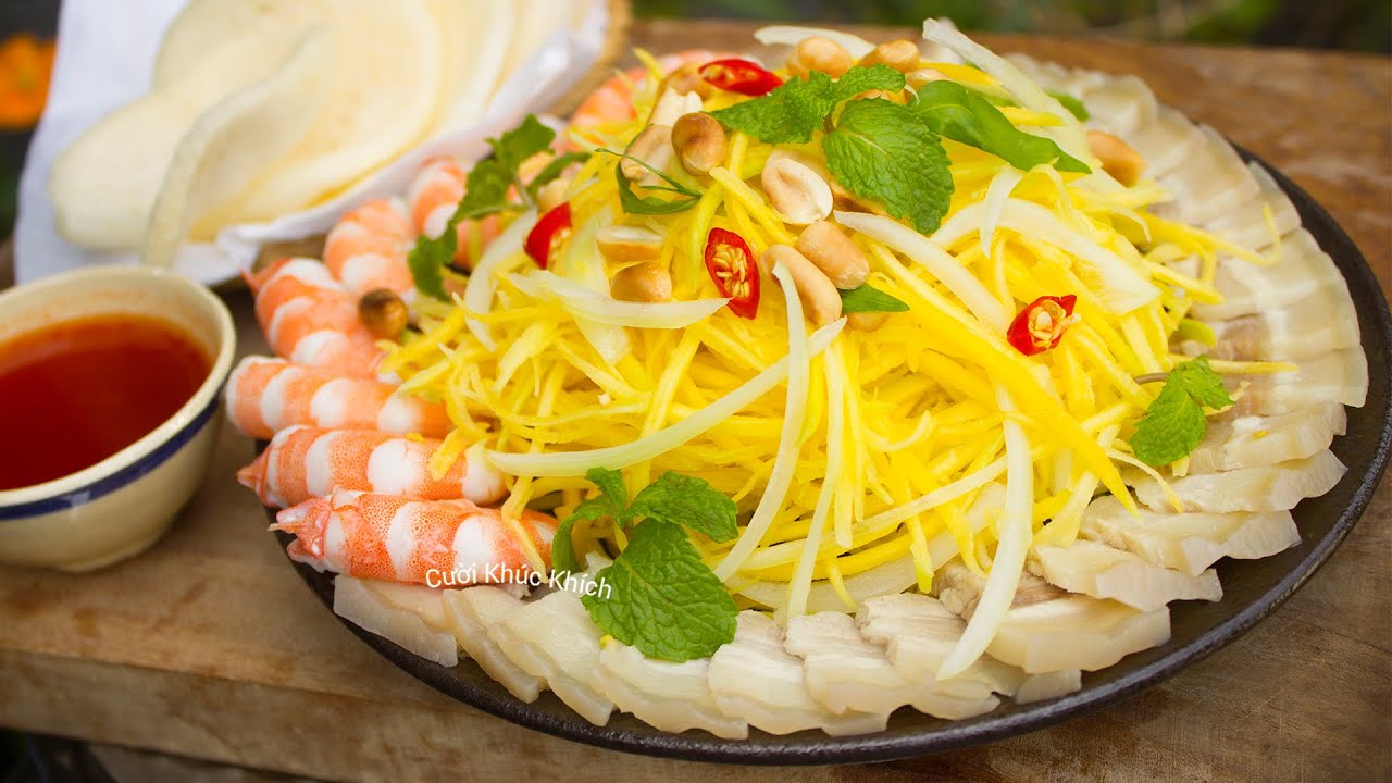 CÁCH LÀM GỎI XOÀI TÔM THỊT NGON | MẸO GIÚP XOÀI GIÒN LÂU - CKK